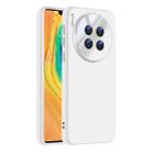 For Huawei Mate 30 Pro Nano Lens Cover Liquid Silicone Phone Case(White) - 1