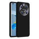 For Huawei Mate 40 Nano Lens Cover Liquid Silicone Phone Case(Black) - 1