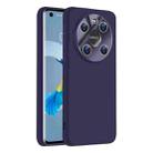 For Huawei Mate 40 Nano Lens Cover Liquid Silicone Phone Case(Dark Purple) - 1