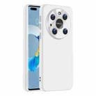 For Huawei Mate 40 Pro Nano Lens Cover Liquid Silicone Phone Case(White) - 1