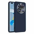 For Huawei Mate 40 Pro Nano Lens Cover Liquid Silicone Phone Case(Titanium Blue) - 1