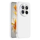 For Huawei Mate 50 / Mate 50E Nano Lens Cover Liquid Silicone Phone Case(White) - 1