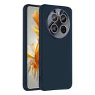 For Huawei Mate 50 / Mate 50E Nano Lens Cover Liquid Silicone Phone Case(Titanium Blue) - 1