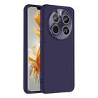 For Huawei Mate 50 Pro Nano Lens Cover Liquid Silicone Phone Case(Dark Purple) - 1