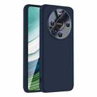 For Huawei Mate 60 Nano Lens Cover Liquid Silicone Phone Case(Titanium Blue) - 1