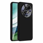 For Huawei Mate 60 Pro / 60 Pro+ Nano Lens Cover Liquid Silicone Phone Case(Black) - 1