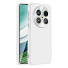 For Huawei Mate 70 Nano Lens Cover Liquid Silicone Phone Case(White) - 1