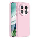 For Huawei Mate 70 Nano Lens Cover Liquid Silicone Phone Case(Pink) - 1