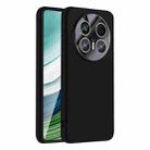 For Huawei Mate 70 Nano Lens Cover Liquid Silicone Phone Case(Black) - 1