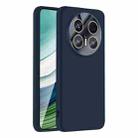 For Huawei Mate 70 Pro / 70 Pro+ Nano Lens Cover Liquid Silicone Phone Case(Titanium Blue) - 1