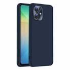 For Samsung Galaxy A06 4G Nano Lens Cover Liquid Silicone Phone Case(Titanium Blue) - 1