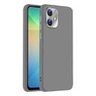 For Samsung Galaxy A06 4G Nano Lens Cover Liquid Silicone Phone Case(Titanium Gray) - 1