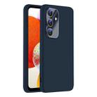 For Samsung Galaxy A14 Nano Lens Cover Liquid Silicone Phone Case(Titanium Blue) - 1