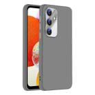 For Samsung Galaxy A14 Nano Lens Cover Liquid Silicone Phone Case(Titanium Gray) - 1