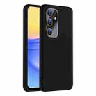 For Samsung Galaxy A15 Nano Lens Cover Liquid Silicone Phone Case(Black) - 1