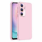 For Samsung Galaxy A24 5G Nano Lens Cover Liquid Silicone Phone Case(Pink) - 1