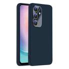 For Samsung Galaxy A24 5G Nano Lens Cover Liquid Silicone Phone Case(Titanium Blue) - 1