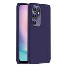 For Samsung Galaxy A24 5G Nano Lens Cover Liquid Silicone Phone Case(Dark Purple) - 1