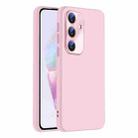 For Samsung Galaxy A35 5G Nano Lens Cover Liquid Silicone Phone Case(Pink) - 1