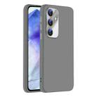 For Samsung Galaxy A55 5G Nano Lens Cover Liquid Silicone Phone Case(Titanium Gray) - 1
