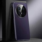 For Huawei Mate 70 Pro / 70 Pro+ Genuine Leather PC Phone Case(Dark Purple) - 1