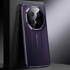 For Huawei Mate 70 RS Ultimate Genuine Leather PC Phone Case(Dark Purple) - 1