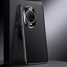For Huawei nova 14 Ultra Genuine Leather PC Phone Case(Black) - 1