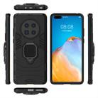 For Huawei Mate 40 Shockproof PC + TPU Protective Case with Magnetic Ring Holder(Black) - 3