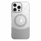 For iPhone 11 Pro Max Slim Color Contrast MagSafe PC Transparent Phone Case(Grey) - 1