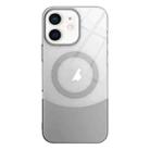 For iPhone 11 Slim Color Contrast MagSafe PC Transparent Phone Case(Grey) - 1