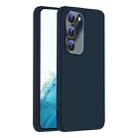 For Samsung Galaxy S22 5G Nano Lens Cover Liquid Silicone Phone Case(Titanium Blue) - 1