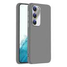 For Samsung Galaxy S22 5G Nano Lens Cover Liquid Silicone Phone Case(Titanium Gray) - 1