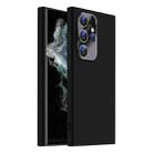 For Samsung Galaxy S22 Ultra 5G Nano Lens Cover Liquid Silicone Phone Case(Black) - 1