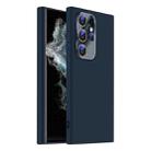 For Samsung Galaxy S22 Ultra 5G Nano Lens Cover Liquid Silicone Phone Case(Titanium Blue) - 1