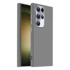 For Samsung Galaxy S23 Ultra 5G Nano Lens Cover Liquid Silicone Phone Case(Titanium Gray) - 1