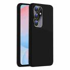 For Samsung Galaxy S24 FE 5G Nano Lens Cover Liquid Silicone Phone Case(Black) - 1