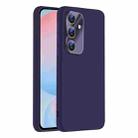 For Samsung Galaxy S24 FE 5G Nano Lens Cover Liquid Silicone Phone Case(Dark Purple) - 1