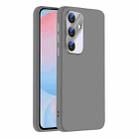 For Samsung Galaxy S24 FE 5G Nano Lens Cover Liquid Silicone Phone Case(Titanium Gray) - 1
