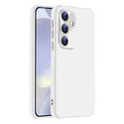 For Samsung Galaxy S24+ 5G Nano Lens Cover Liquid Silicone Phone Case(White) - 1
