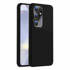 For Samsung Galaxy S24+ 5G Nano Lens Cover Liquid Silicone Phone Case(Black) - 1