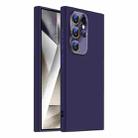 For Samsung Galaxy S24 Ultra 5G Nano Lens Cover Liquid Silicone Phone Case(Dark Purple) - 1