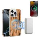 For iPhone 16 Pro Max Denior A18 WoodenPaint MagSafe Phone Case(Tree Pattern) - 1