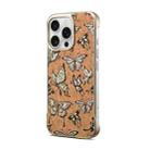 For iPhone 16 Pro Denior A18 WoodenPaint MagSafe Phone Case(Butterflies) - 2