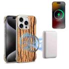 For iPhone 15 Pro Max Denior A18 WoodenPaint MagSafe Phone Case(Tree Pattern) - 1