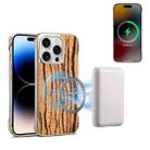 For iPhone 14 Pro Denior A18 WoodenPaint MagSafe Phone Case(Tree Pattern) - 1