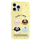 For iPhone 16 Pro Max Skin Feeling Jelly TPU Hybrid PC Phone Case(Little Monster Yellow) - 1