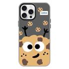 For iPhone 16 Pro Max Skin Feeling Jelly TPU Hybrid PC Phone Case(Cookie Black) - 1