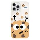 For iPhone 15 Pro Max Skin Feeling Jelly TPU Hybrid PC Phone Case(Cookie White) - 1