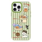 For iPhone 15 Pro Skin Feeling Jelly TPU Hybrid PC Phone Case(Doghouse Green) - 1
