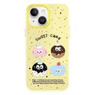 For iPhone 15 Plus Skin Feeling Jelly TPU Hybrid PC Phone Case(Little Monster Yellow) - 1